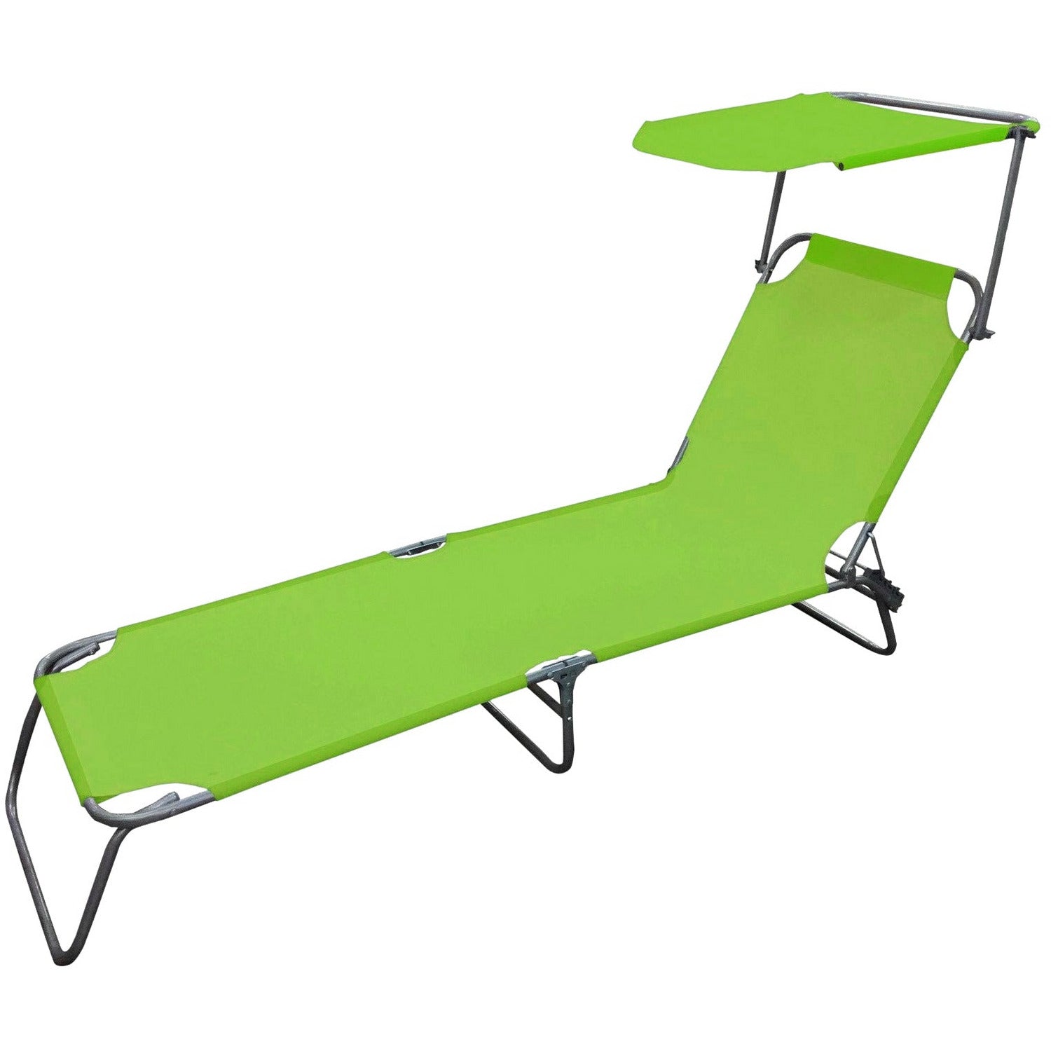 VESTIAMO CASA MARE - Lettino richiudibile con parasole - h24x188x55 cm